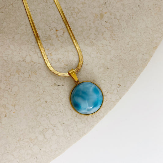 Cadena con larimar