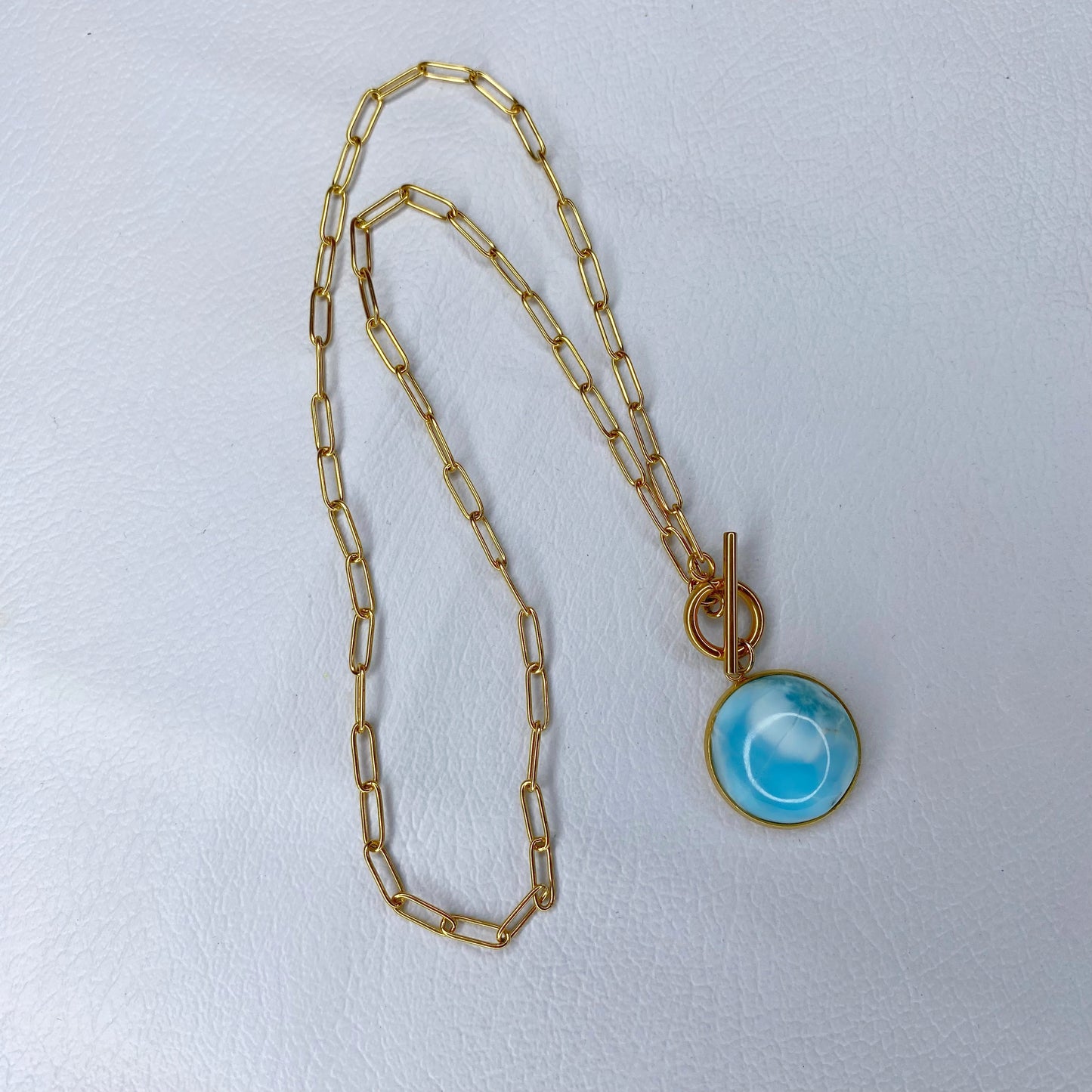 Cadena con larimar