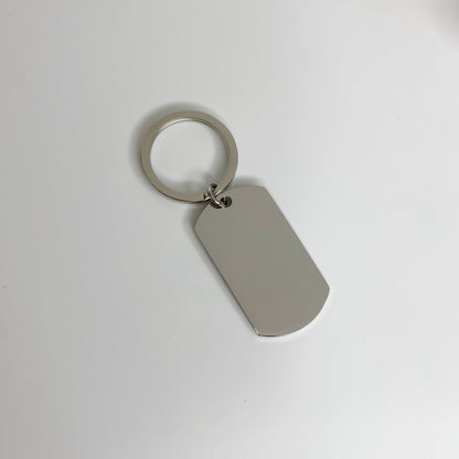 Llavero rectangular personalizado