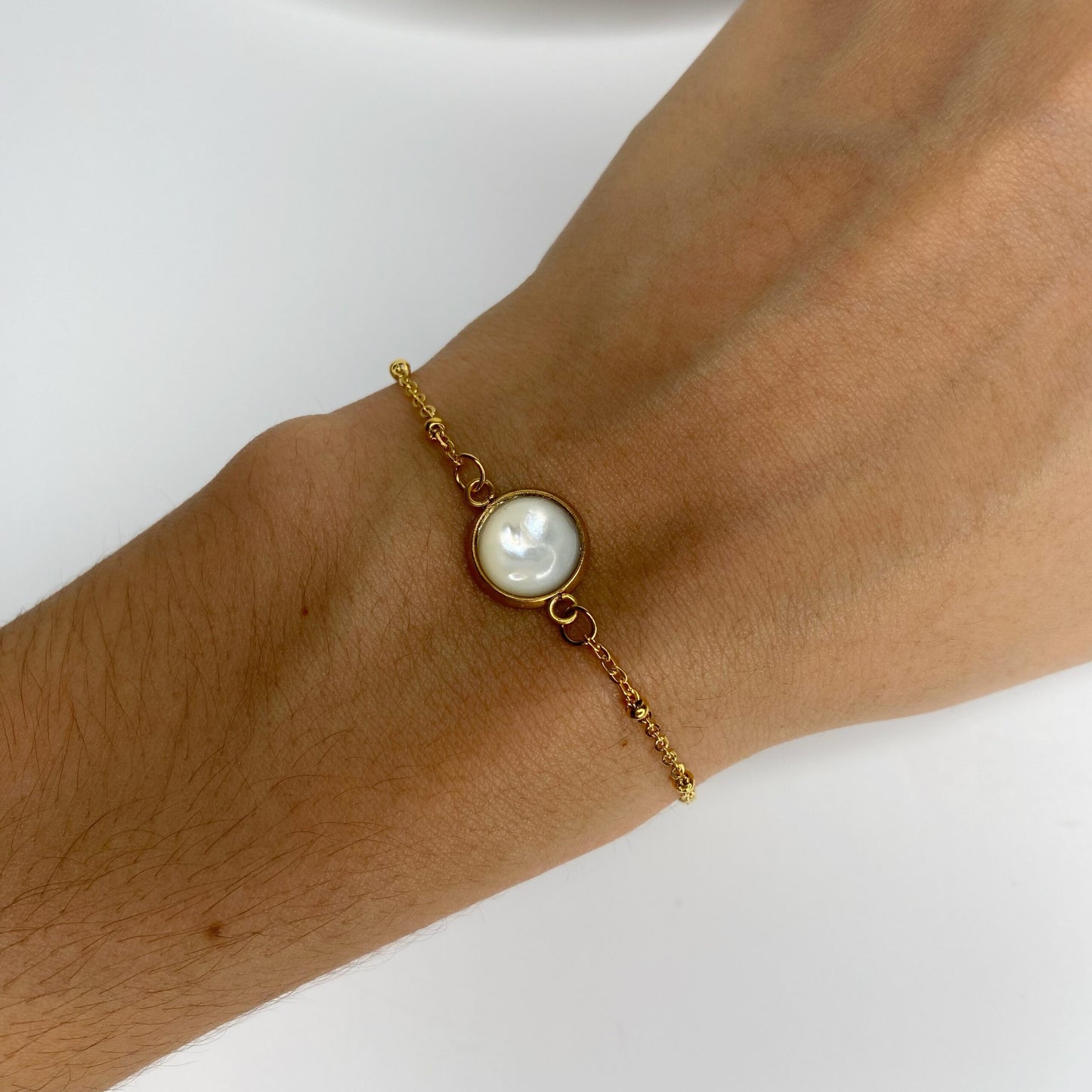 Pulsera con nácar