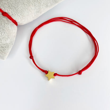 Pulsera de hilo con estrella