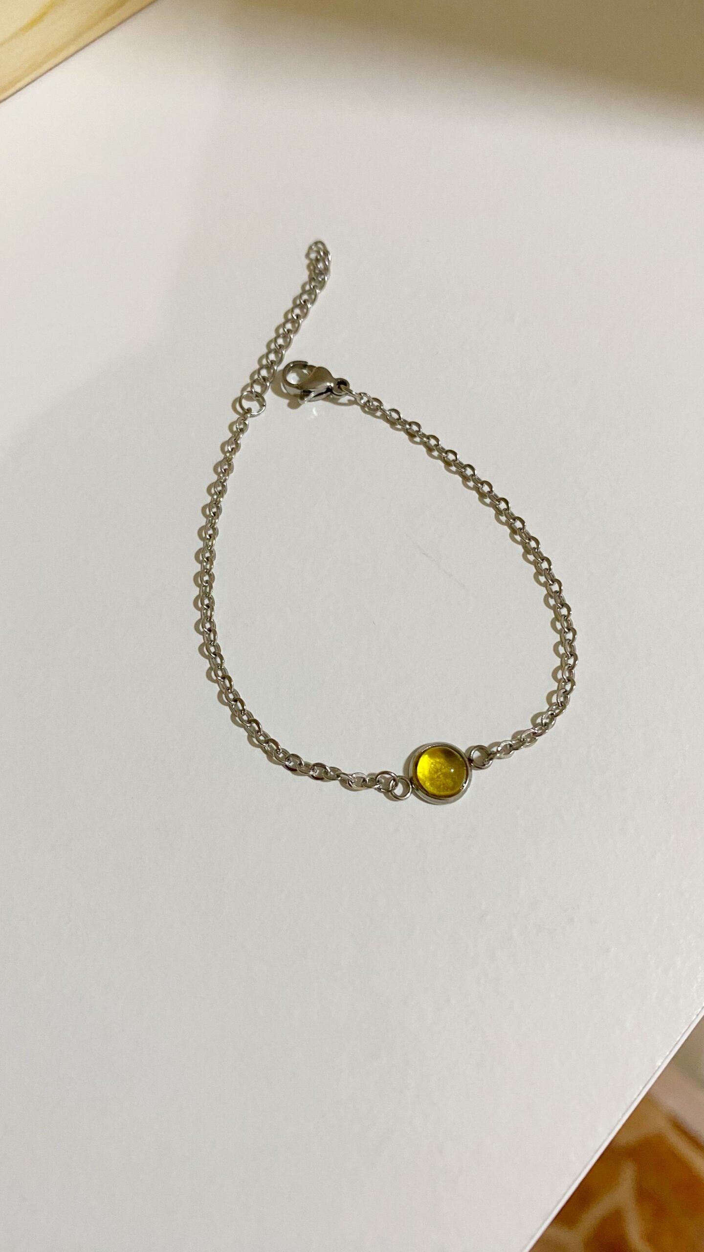 Pulsera con ámbar