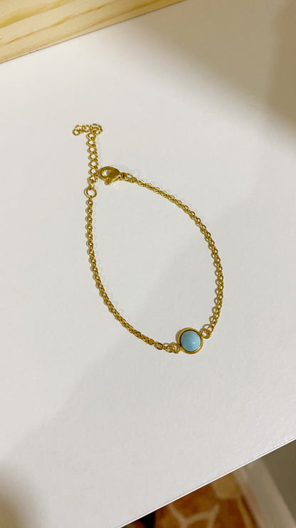 Pulsera con larimar