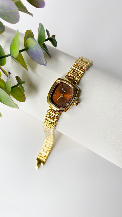 Reloj rectangular inoxidable