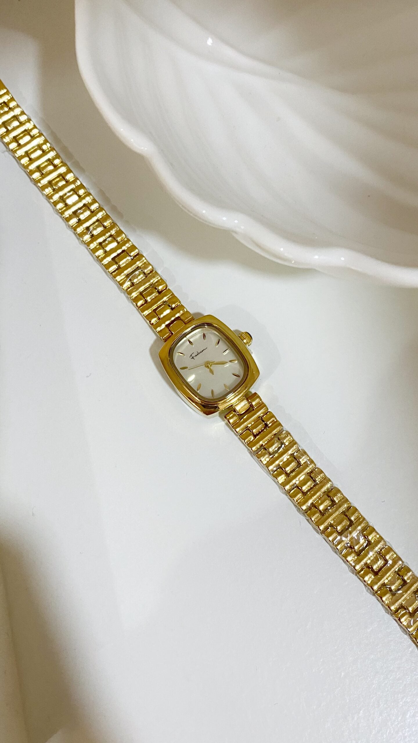 Reloj rectangular inoxidable